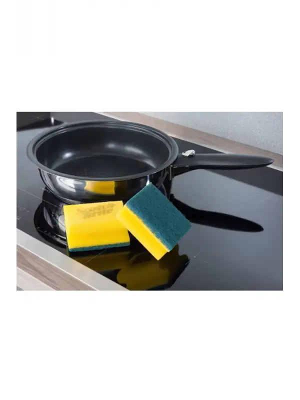 Mutfak Süngeri Yeşil Tırnak Korumalı Sünger 18 li