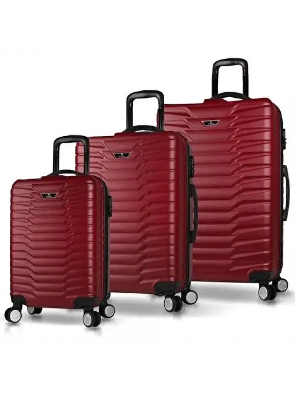 My Valice Croc Abs 3 Lü Valiz Seti Bordo