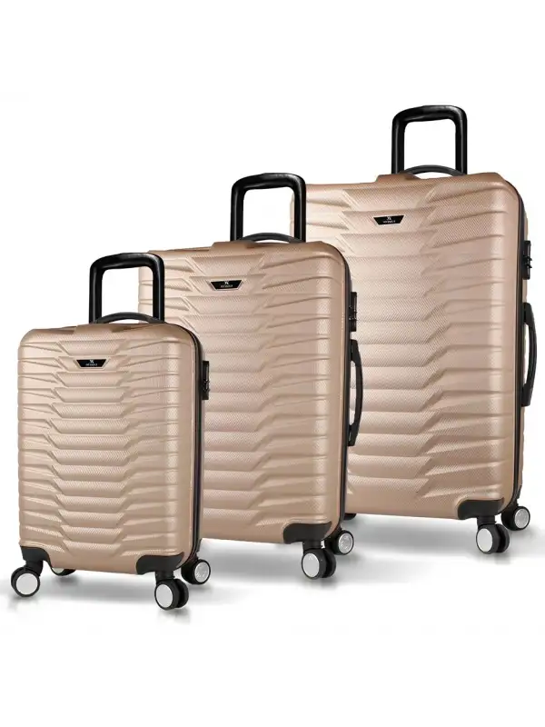 My Valice Croc Abs 3 Lü Valiz Seti Gold