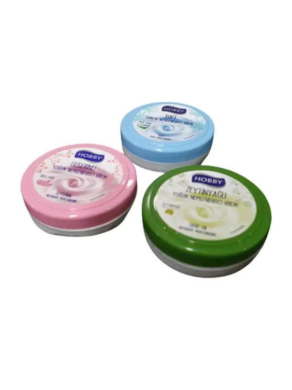 Nemlendirici Krem Aloavera, Zeytin, Shea Yağı 20 Ml. Küçük Cep Kremi 3 Adet