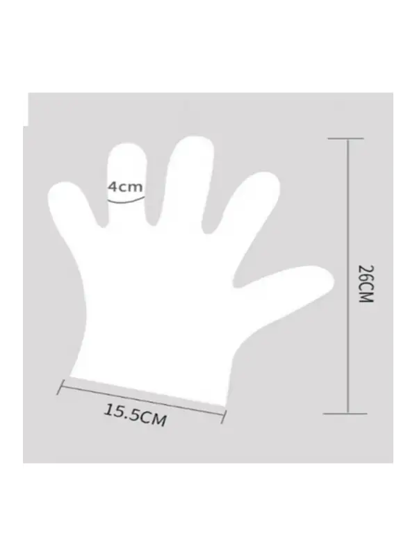 Burpak Şeffaf Pe Eldiven (100 Adet)