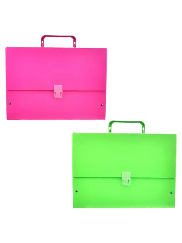 Noki Kutu Klasör Renkli Kulplu Çanta 3202rk