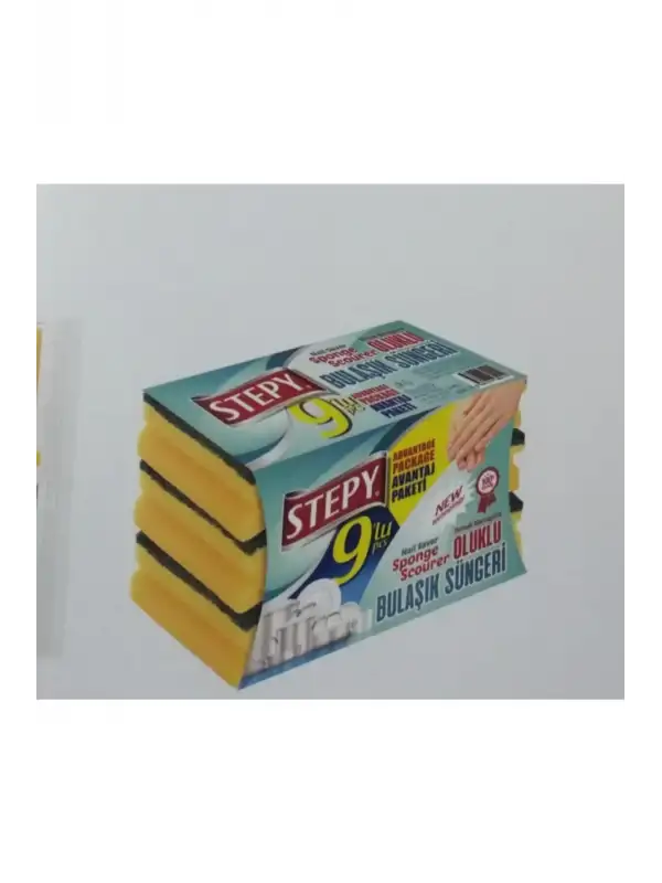 Oluklu Sünger 9 lu Avantaj Paket x 12 paket