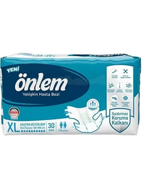 Önlem Bel Bantlı Yetişkin Hasta Bezi 30 Lu X Large