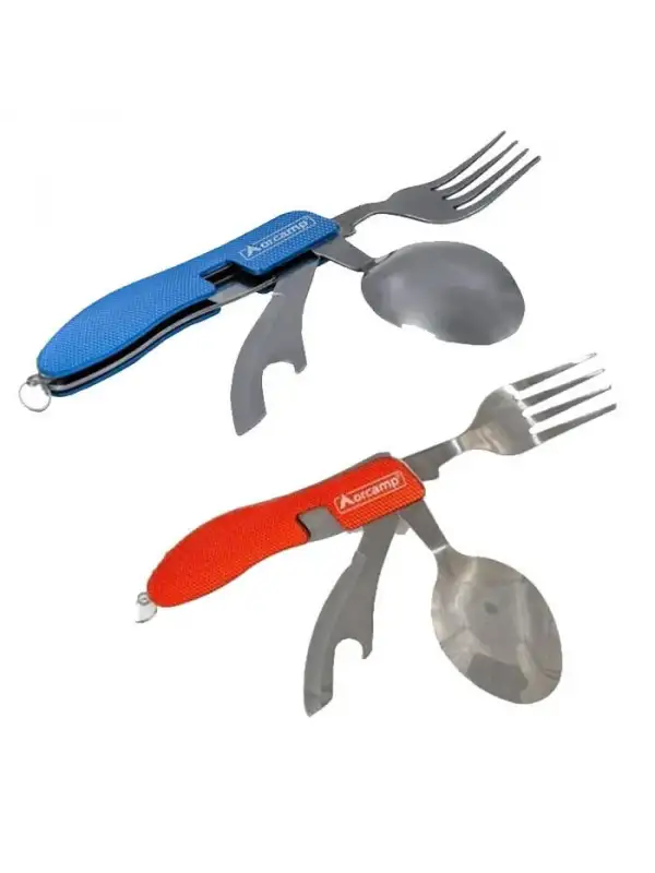 Çatal&kaşık&bıçak Kamp Seti Siyah Out-1350