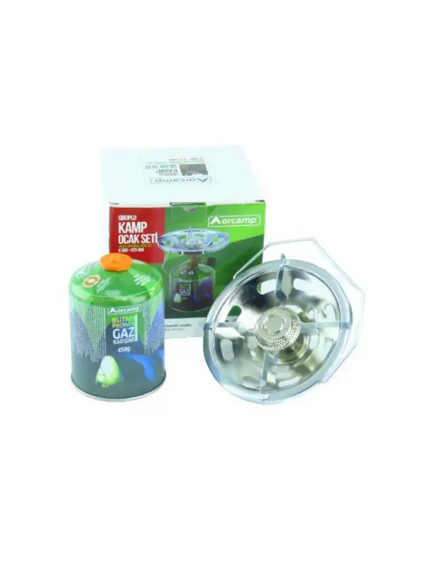 Orcamp Kamp Gaz Kartuşu Siboplu Ocak Set Orgaz 450 Gr