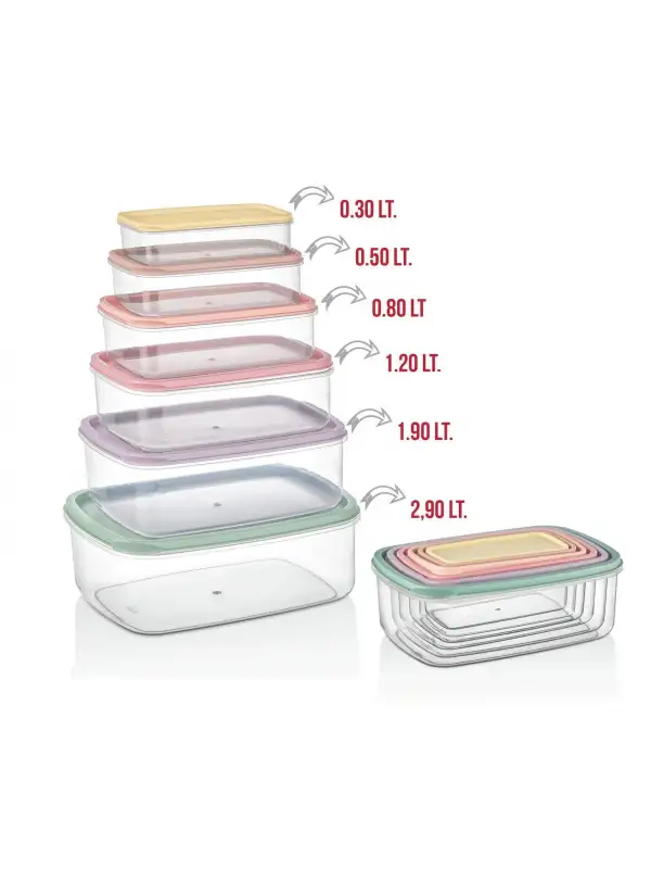 Organizers Stackıt Saklama Kabı 6 Lı Org-400