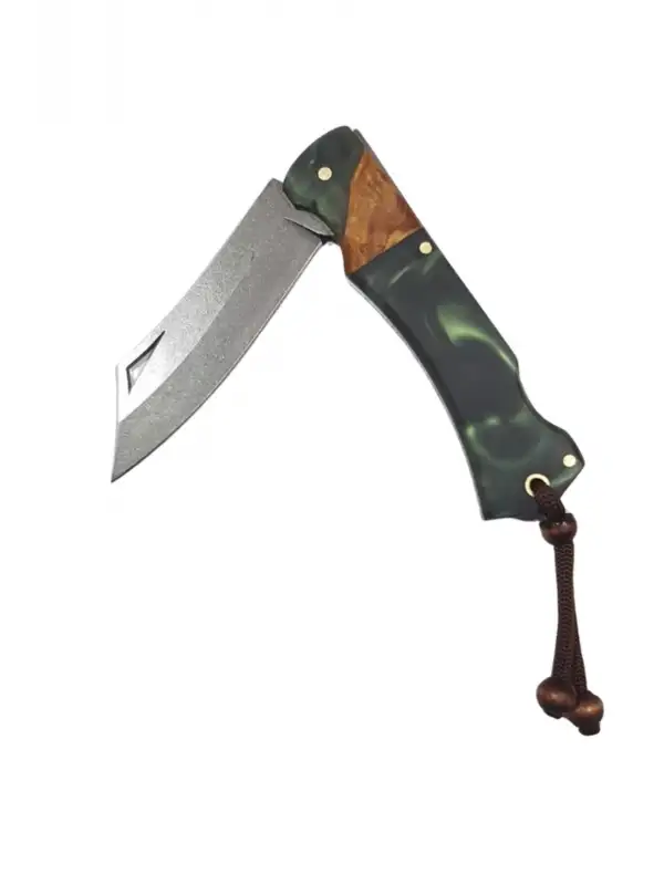 Outdoor Kılıflı Çakı Kamp Bıçağı Çakı Bıçağı Bıçak Çakısı Epokis 4116 Palta Ağız 9cm