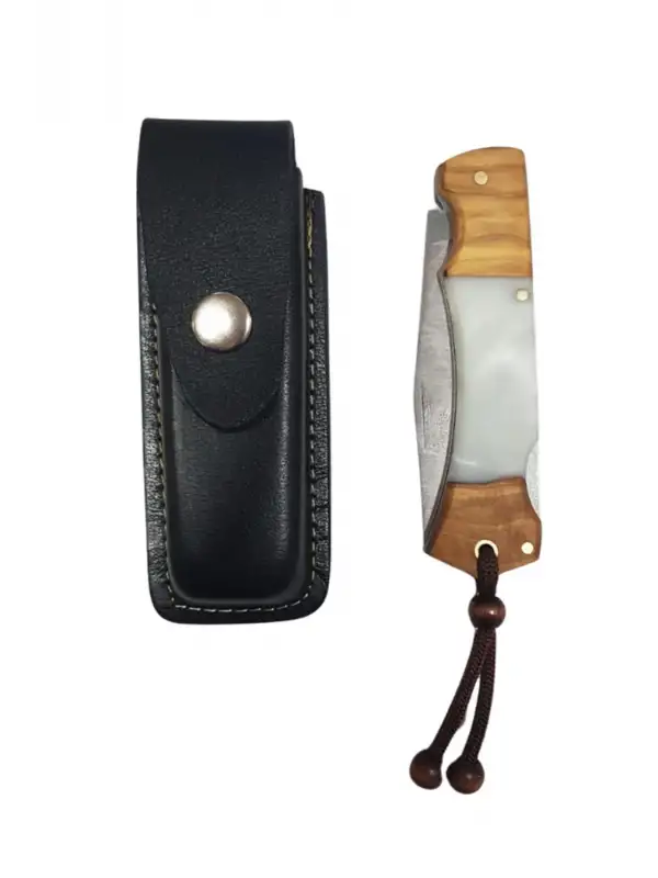 Outdoor Kılıflı Çakı Kamp Bıçağı Çakı Bıçağı Piknik Bıçak Çakısı Epokis 4116 Düz Ağız 9cm