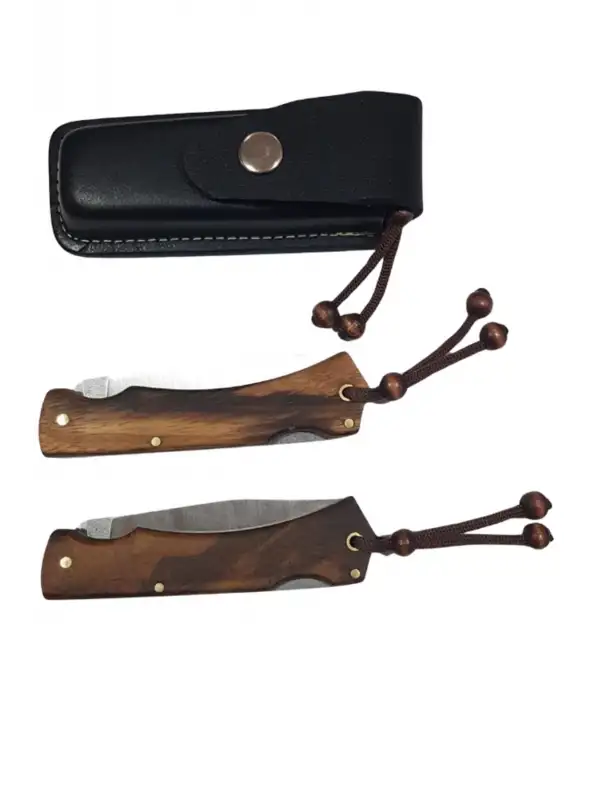 Outdoor Kılıflı Çakı Kamp Bıçağı Çakı Bıçağı Piknik Bıçak Çakısı Epokis 4116 Düz Ağız 9cm