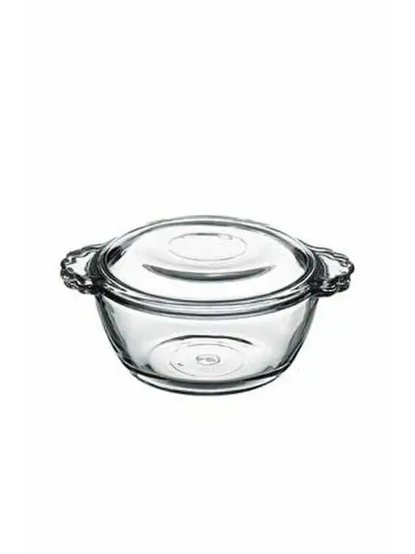 Paşabahçe 2li Cam Kapaklı Mini Tencere