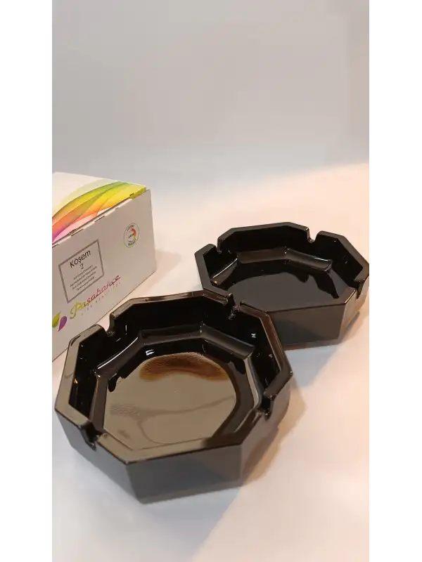 Paşabahçe 54076S Siyah Köşem  Bistro Küllük 2li