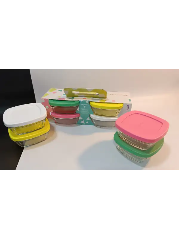 96840 Pudding Saklama Kabı Renkli 4lü 310 Cc