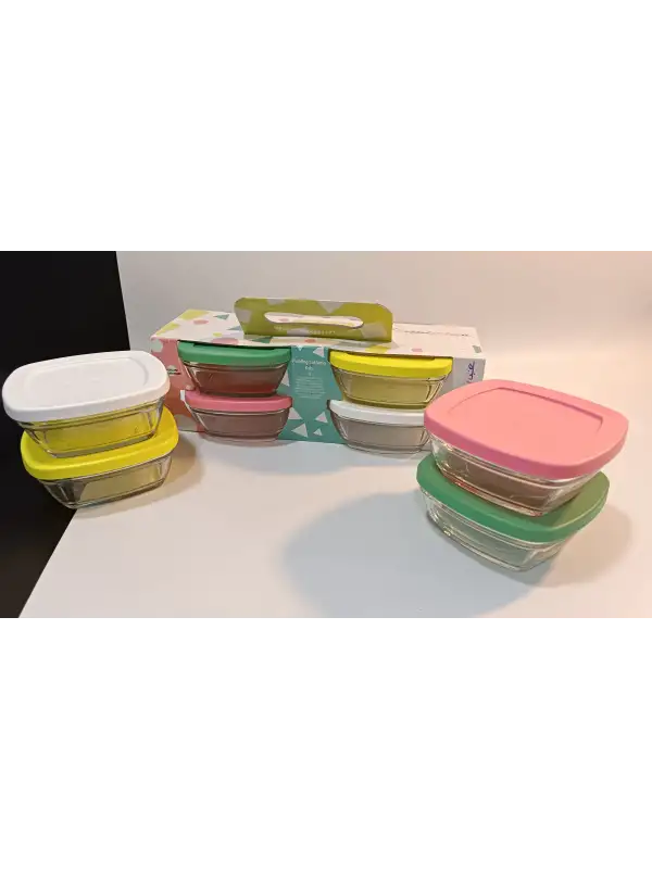 96840 Pudding Saklama Kabı Renkli 4lü 310 Cc