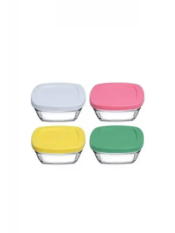 96840 Pudding Saklama Kabı Renkli 4lü 310 Cc