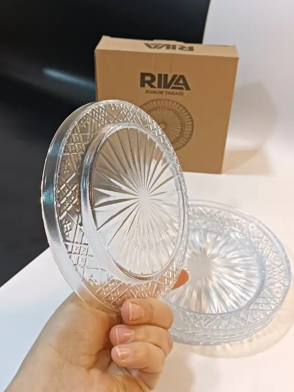 Paşabahçe Riva Tatlı Ve Pasta Sunum Tabağı 3 Parça - Elysia -14660