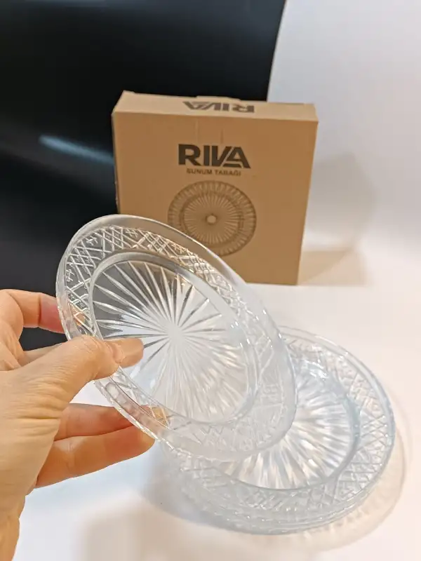 Paşabahçe Riva Tatlı Ve Pasta Sunum Tabağı 3 Parça - Elysia -14660