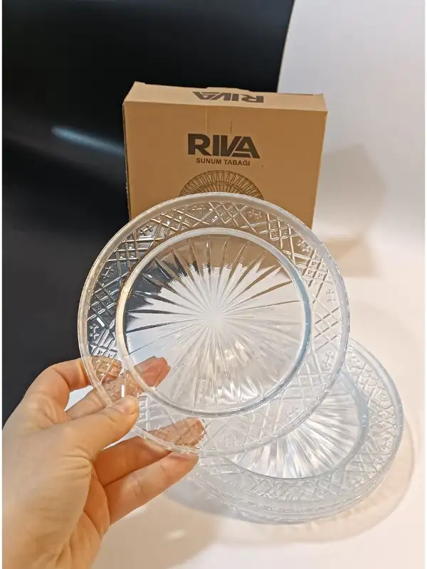 Paşabahçe Riva Tatlı Ve Pasta Sunum Tabağı 3 Parça - Elysia -14660