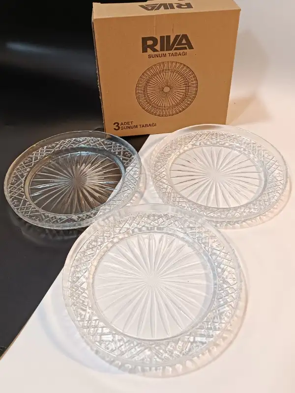 Paşabahçe Riva Tatlı Ve Pasta Sunum Tabağı 3 Parça - Elysia -14660