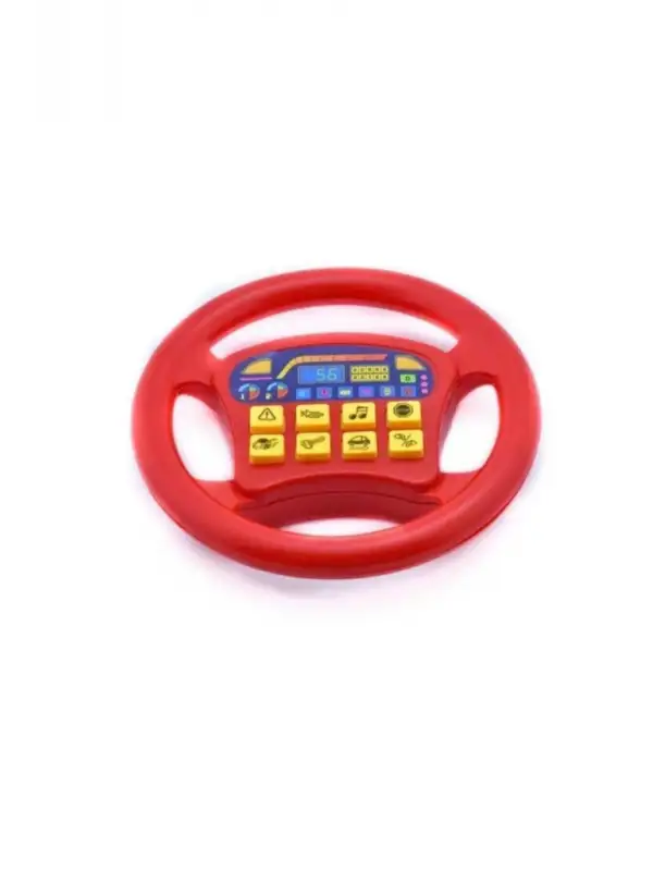 Pilli Oyuncak Türkçe Sesli Direksiyon Kırmızı M10