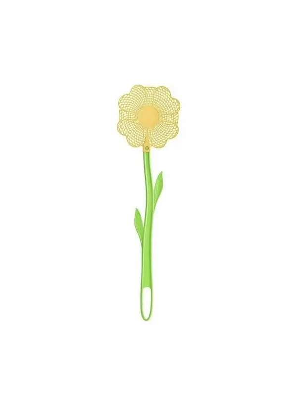 Plastik Çiçek Figürlü Esnek Sineklik Sinek Raketi 1 adet