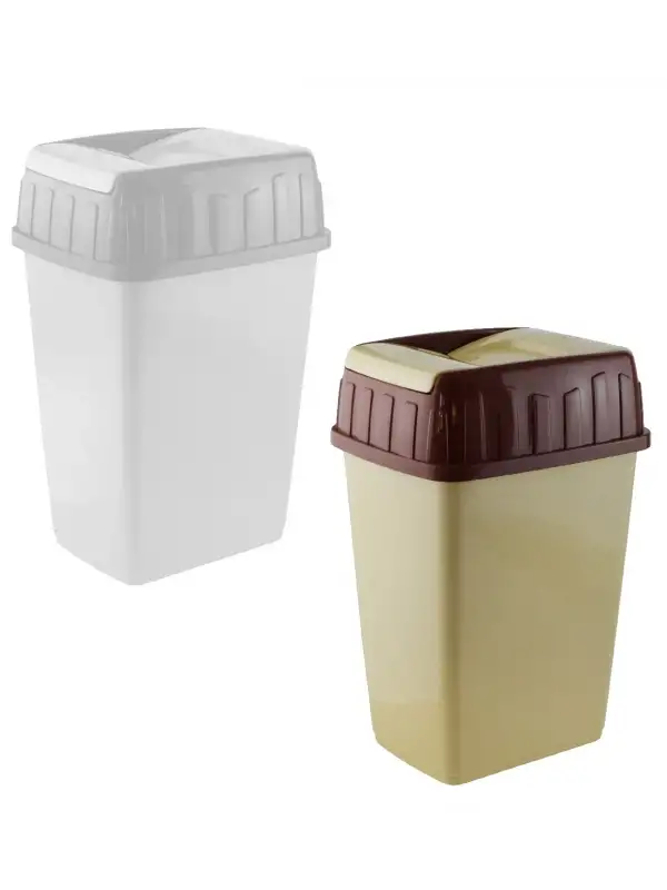 Polytime Çift Kapaklı Çöp Kovası 10 Lt E-676