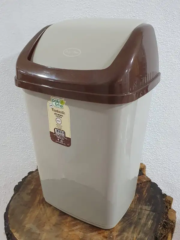 Polytime Fantastik Çöp Kovası /10 Litre Kahverengi