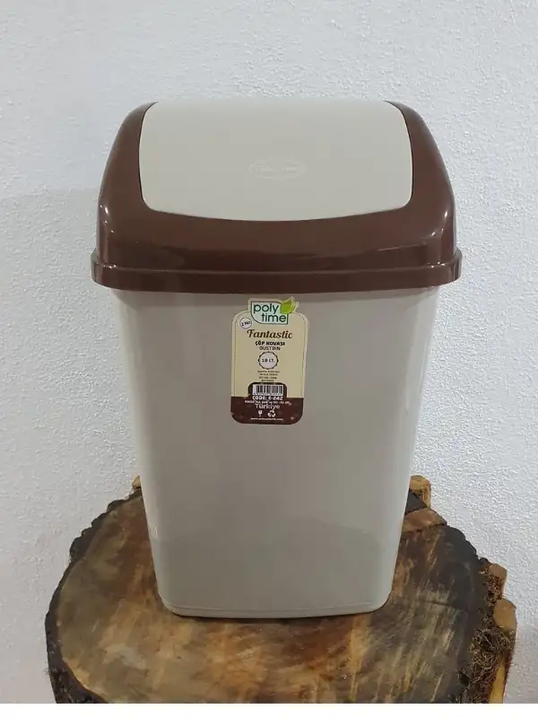 Polytime Fantastik Çöp Kovası 20 Litre Kahverengi