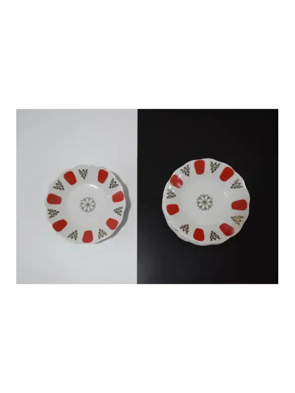 Porselen Kahveci Çay Tabağı 12 Adet Tabak