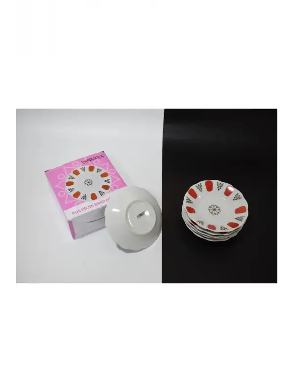 Porselen Kahveci Çay Tabağı 12 Adet Tabak