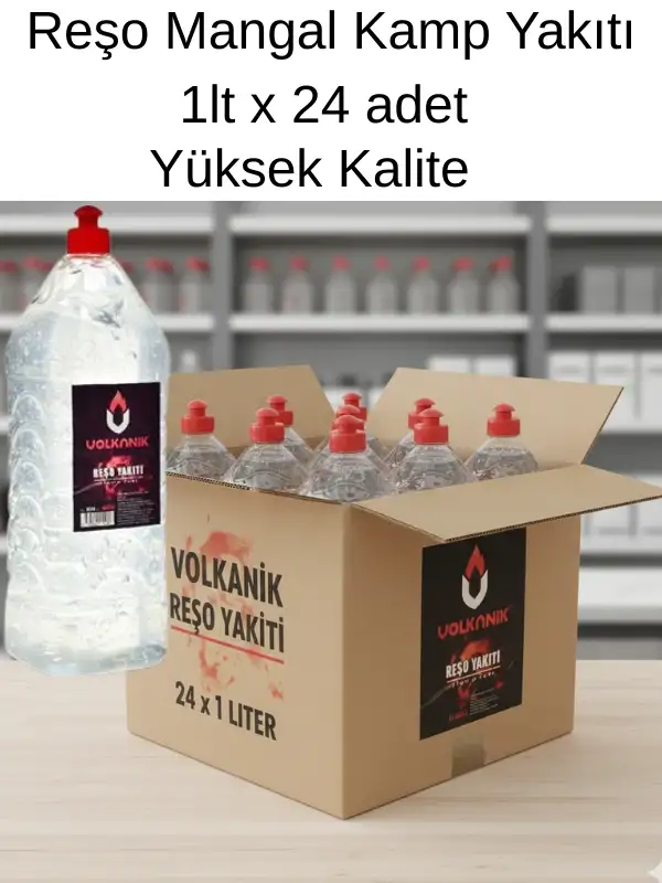 Reşo Mangal Kamp Osmanlı Ocağı Yakıtı 1 Lt x 24 adet 1 koli