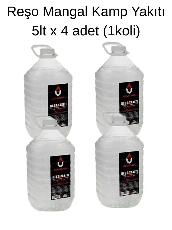 Reşo Mangal Kamp Osmanlı Ocağı Yakıtı 5 Lt x 4 adet 1 koli