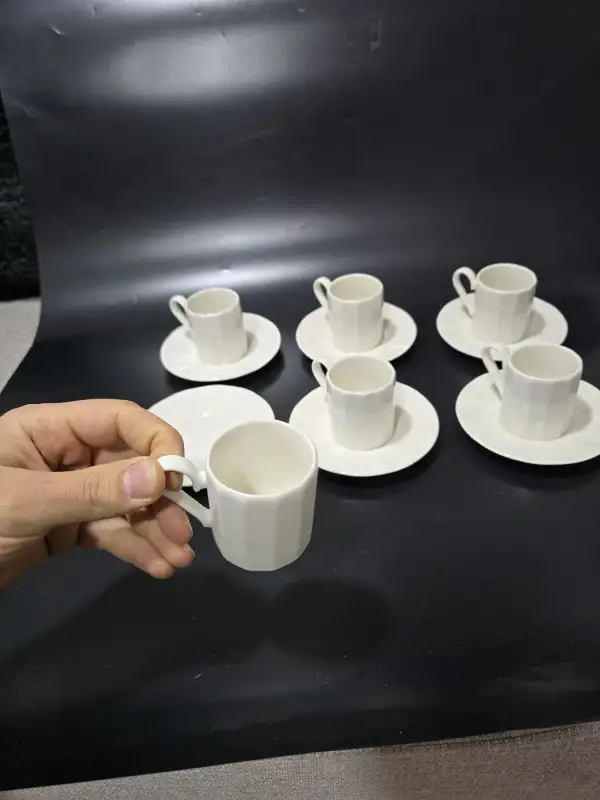 Farika Zümrüt 12 Parça 6 Kişilik Porselen Kahve Fincan Takımı