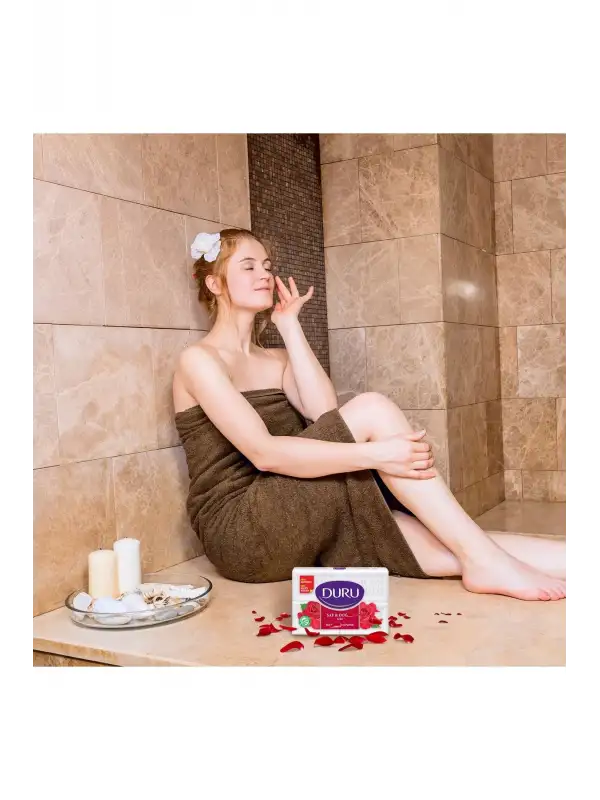 Saf & Doğal Kaynaklı Gül 16 Adet Beyaz Kalıp Sabun 4x600gr