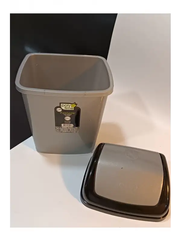 Sallanır Kapak Plastik Banyo Mutfak Çöp Kovası Kutusu / 2,5 Litre