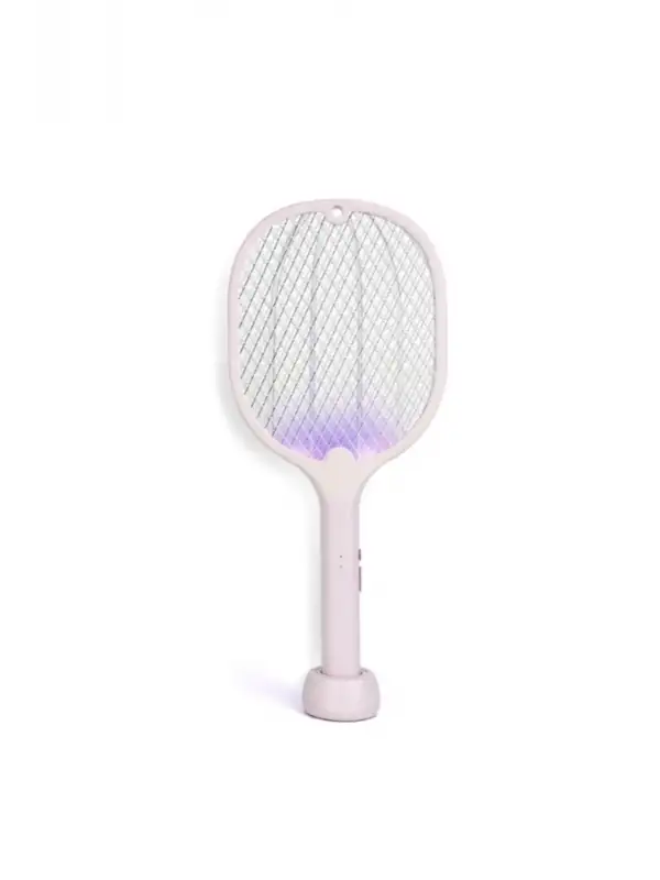 Şarjlı Sinek Öldürücü Sivrisinek Raketi Elektrkli Karasinek Haşere Kovucu Mavi Işıklı Sineklik Aleti