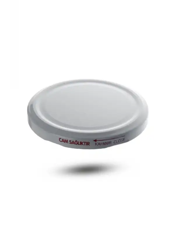 Kavanoz Kapağı 82mm 10lu Paket Beyaz Renk Vakumlu Konserve Kapağı