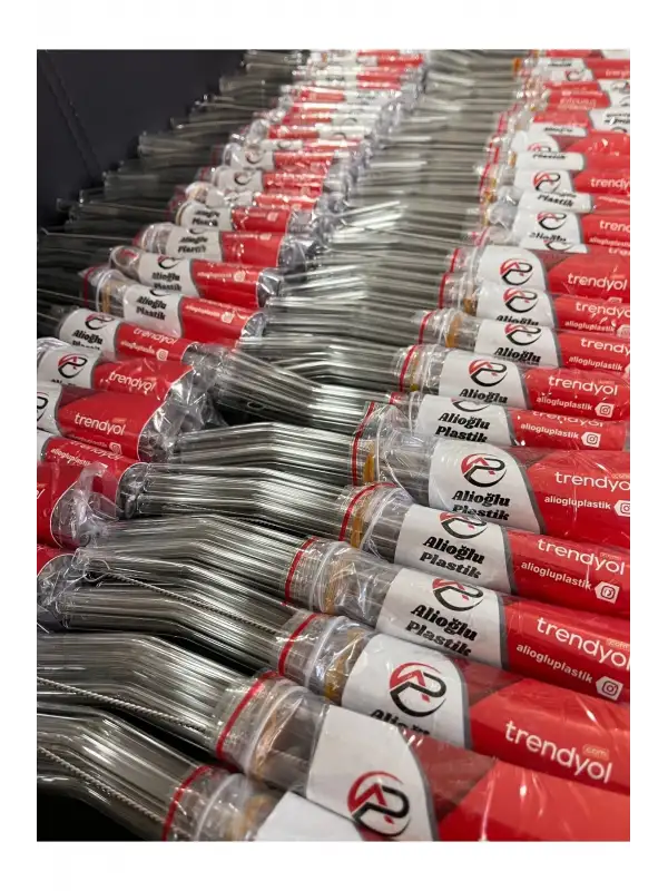 Şeffaf 6’lı Cam Pipet Ve Temizle Fırçası 1 Adet