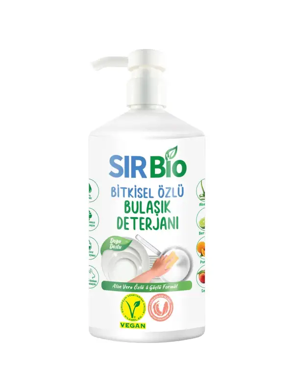 Bitkisel Özlü Elde Bulaşık Deterjanı 1000 ml Pompalı Şişe