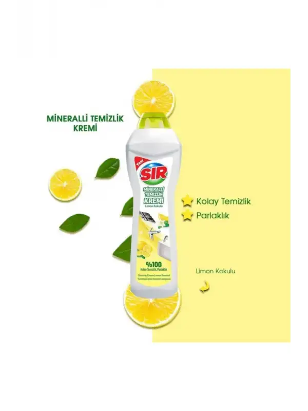 Limon Kokulu Mineralli Temizlik Kremi