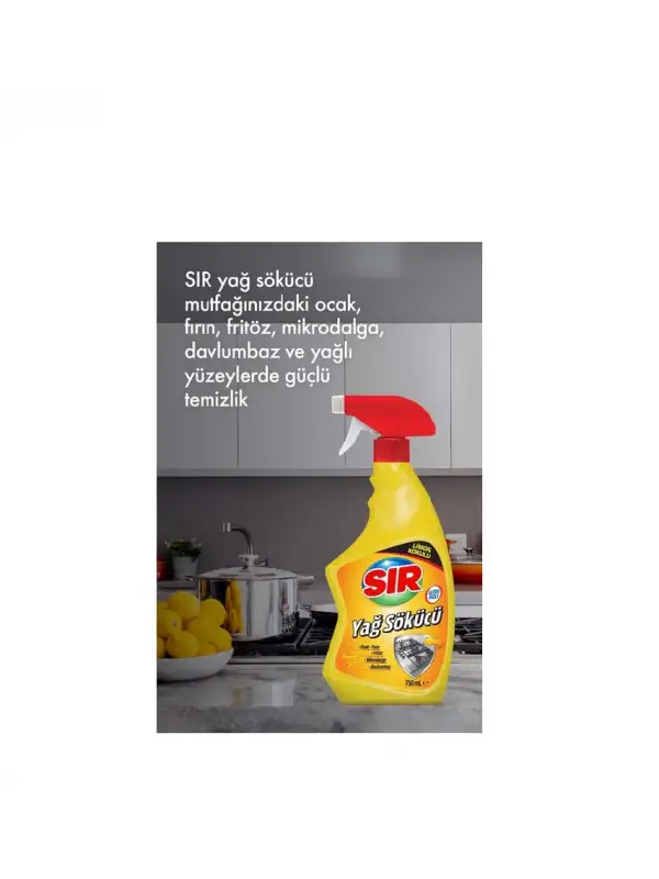 Limonlu Yağ Sökücü Mutfak 750 Ml