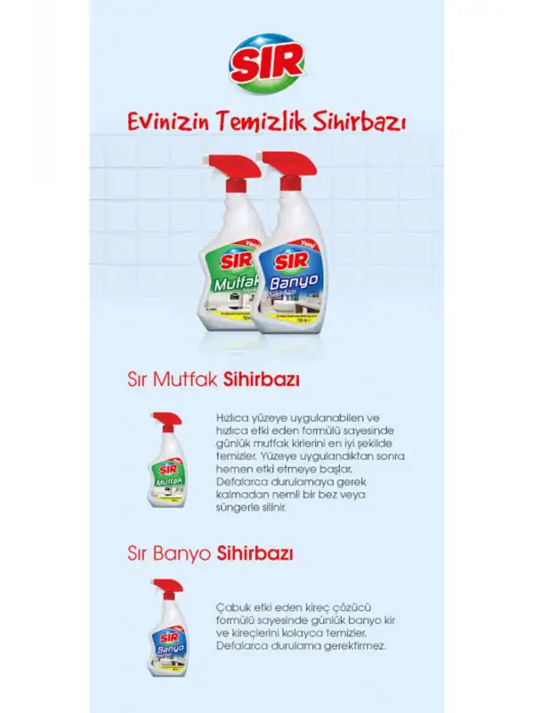 Mutfak + Banyo 750 + 750 ml