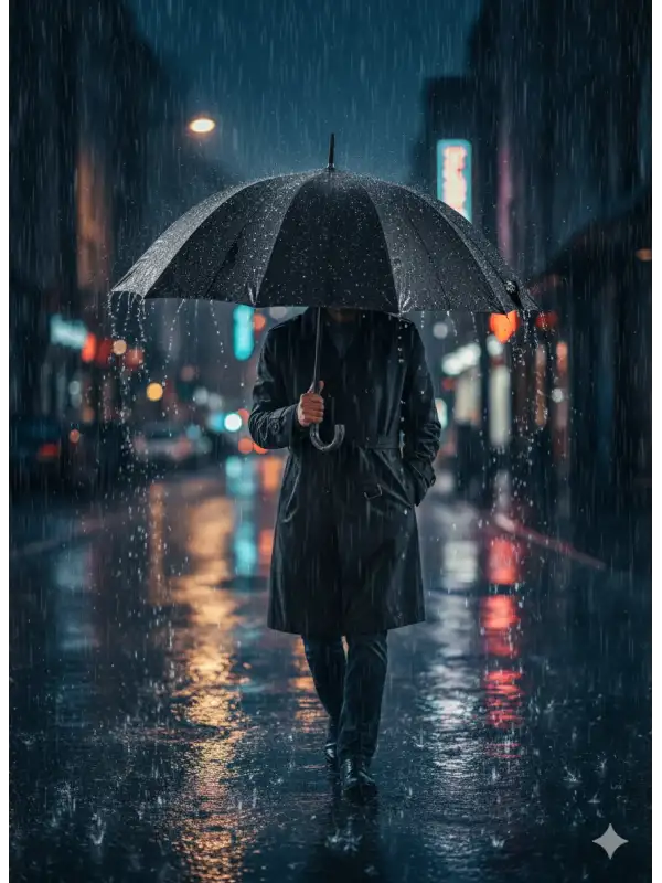 Siyah Fiber Baston Rüzgarda Kırılmayan Şemsiye 16 Telli Çap 130cm