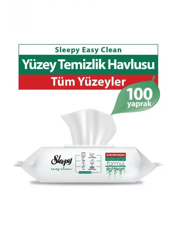 Easy Clean Parabensiz Yüzey Temizlik Havlusu Beyaz Sabun Kokusu 100 Yaprak