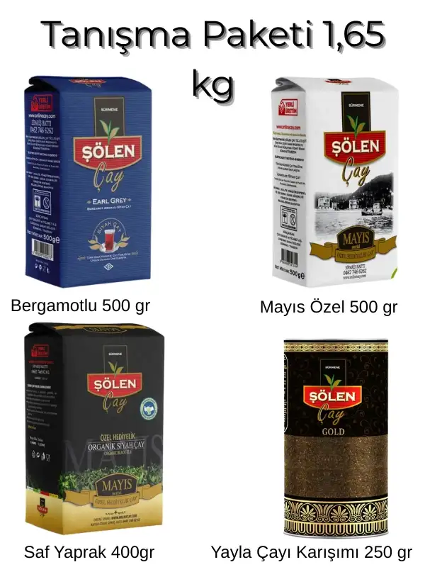 Şölen Çay Gurme Tanışma Paketi - 4 Farklı Özel Lezzet (1.65 kg)