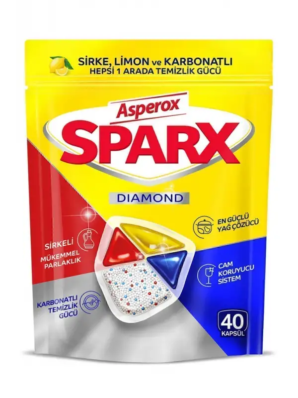 Sparx Diamond Bulaşık Kapsülü 40lı