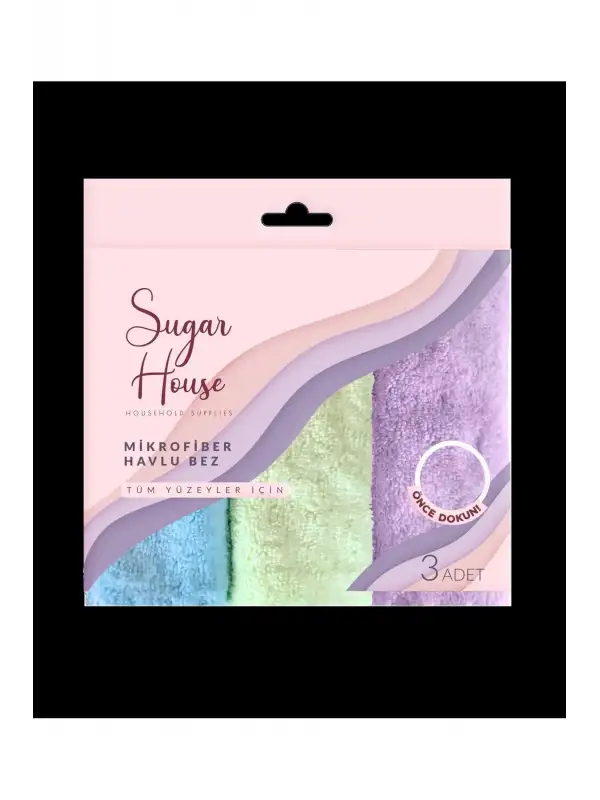 Sugar House Mikrofiber Havlu Bez 3lü