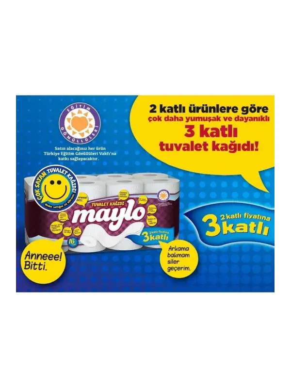 Süper 3 Katlı Tuvalet Kağıdı 32li X3 Adet