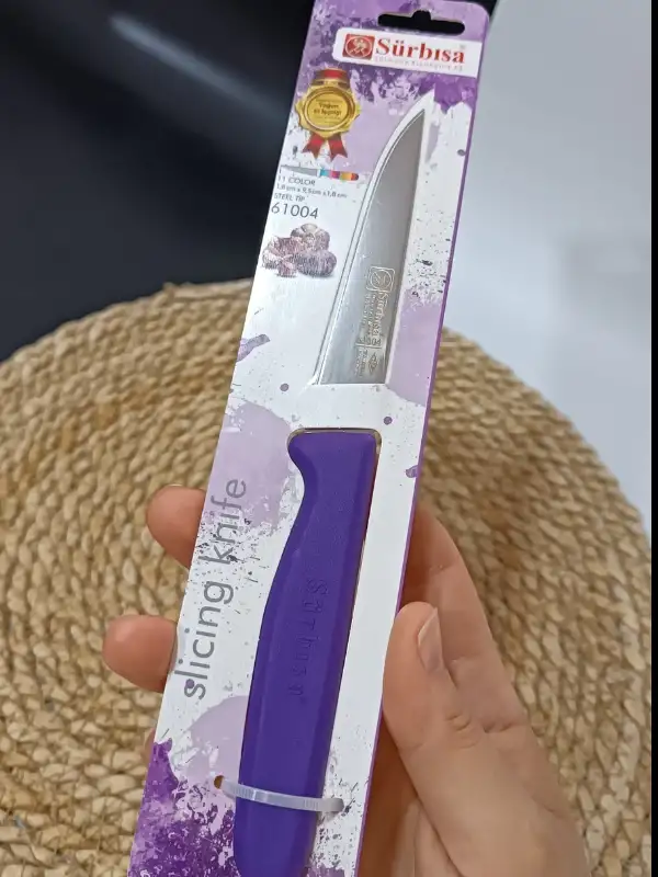 Sürbisa 61004 Sebze Bıçağı Mor 1 Koli (12 adet)