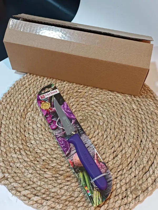 Sürbisa 61004 Sebze Bıçağı Mor Lz1 Koli (12 adet Tırtıklı )